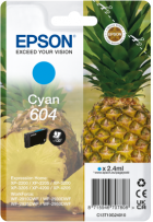 Epson 604 - 2.4 ml - azurová - originální - blistr - inkoustová cartridge