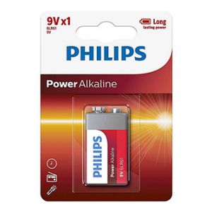 PHILIPS Jednorázová alkalická baterie 9V, 1-pack