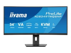 iiyama ProLite XCB3497WQSNP-B1 - LED monitor - zakřivená - 34" - 3440 x 1440 UWQHD @ 120 H