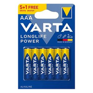 Varta Jednorázová alkalická baterie AAA, 6-pack