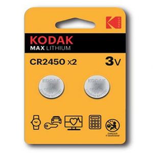 Kodak Jednorázová lithiová baterie CR2450, 2-pack