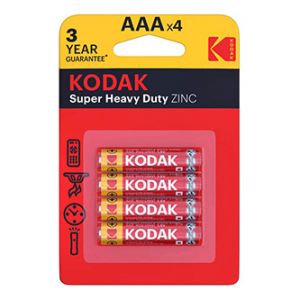 Kodak Jednorázová zinkochloridová baterie AAA, 4-pack
