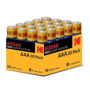 Kodak Jednorázová alkalická baterie AAA, 20-pack