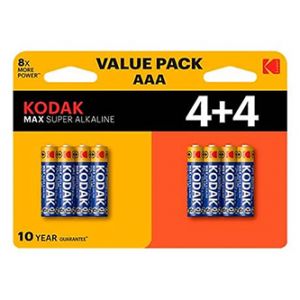 Kodak Jednorázová alkalická baterie AAA, 8-pack
