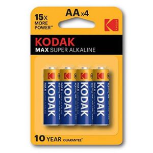 Kodak Jednorázová alkalická baterie AA, 4-pack