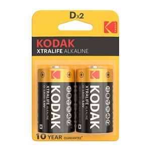 Kodak Jednorázová alkalická baterie LR20, 2-pack