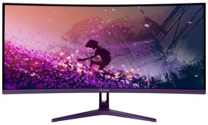 AROZZI NOVA herní monitor 34" 34T2K165 Purple/ LED/ 3440x1440/ 165Hz/ VA/ 4000:1/ 1ms/ 2xH