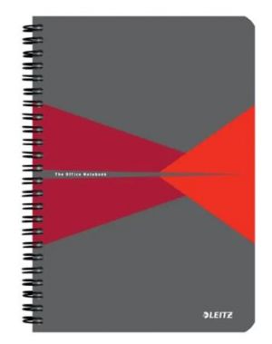 Leitz zápisník Office A5 s kartonovými deskami, drátěná vazba, čtverečkovaný