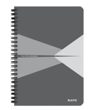 Leitz zápisník Office A5 s kartonovými deskami, drátěná vazba, čtverečkovaný