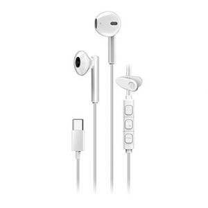 Genius HS-M366 sluchátka s mikrofonem, bílá, špuntová, USB Type-C