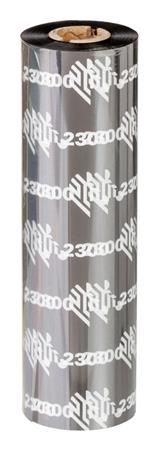 Zebra Wax Ribbon, 102mmx450m, 2300; Standard, 25mm core, 