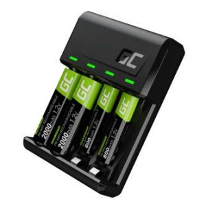 Sada Green Cell GC VitalCharger a baterie 2xAA 2000mAh 2xAAA 800mAh