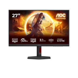 AOC LCD herní Q27G4SRU 27" IPS/2560x1440@300Hz/0,3ms/400cd/2xHDMI/DP/2xUSB/Repro/Pivot/HAS