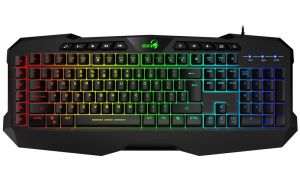 GENIUS GX GAMING Scorpion K11 Pro/ drátová/ Copilot/ podsvícená/ USB/ černá/ CZ+SK layout