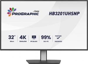 32" iiyama HB3201UHSNP-B1:IPS,4K,USB-C Dock,HAS