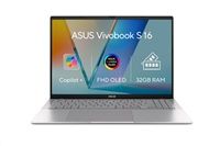 ASUS Vivobook S/ X1-26-100/ 32GB/ 1TB SSD/ Qualcomm Graphics/ 16"WUXGA,OLED/ W11H/ stříbrn