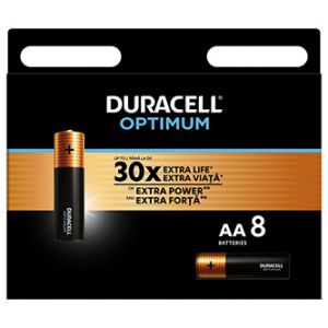 Duracell Optimum Jednorázová alkalická baterie AA, 8-pack