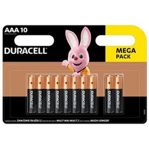 Duracell Jednorázová alkalická baterie AAA, 10-pack