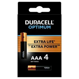 Duracell Optimum Jednorázová alkalická baterie AAA, 4-pack