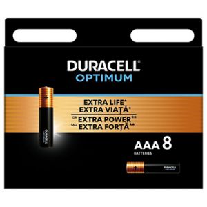 Duracell Optimum Jednorázová alkalická baterie AAA, 8-pack