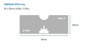 Zebra RFID, Label, Paper, 102 x 51mm; ZBR4000 / UCODE 8, Thermal Transfer, Z-Select 2000T,