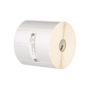 Zebra Label, Polyester, 101.6mmx50.8mm; Thermal Transfer, Z-ULTIMATE 3000T SILVER, Permane