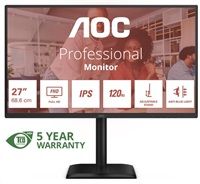 AOC MT 27" 27E4U - 1920x1080,IPS,120Hz,1xVGA,1xHDMI,1xDP,USBhub,Repro,Pivot