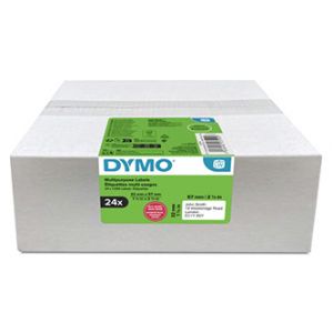 Dymo papírové štítky 57mm x 32mm, bílé, multifunkční, snímatelné, 24 x 1000 ks, 2223590, 2