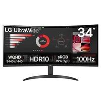 BAZAR - LG MT VA LED 34" 34WR50QK - VA panel, 3440x1440, 2xHDMI, DP, prohnutý - Poškozený