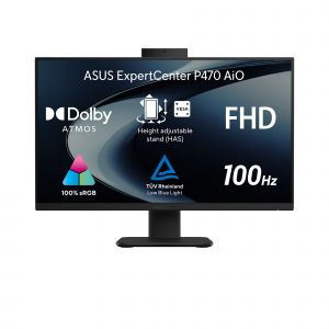 ASUS ExpertCenter/P400 (P470VAK-BPC7321TX)/27"/FHD/7-240H/32GB/1TB/Intel int/W11P/Černá/3R