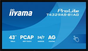 43" iiyama T4329AS-B1AG1:IPS,4K UHD,Android,24/7