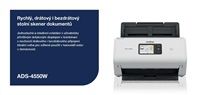 Brother ADS-4550W rychlý oboustranný skener dokumentů A4, 35 stran, dotykový displej, LAN,