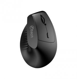 C-TECH myš VEM-15, vertikální, Dual mode, bezdrátová, BT5.0 + 2,4GHz, 1600DPI, baterie 400