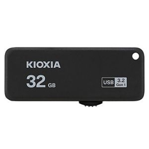 Kioxia USB flash disk, USB 3.0, 32GB, Yamabiko U365, Yamabiko U365, černý, LU365K032GG4, D