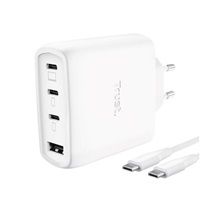 TRUST GaN Nabíječka MAXO 65W, 3xUSB-C,1xUSB-A, bílá