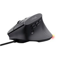 TRUST Myš GXT 145 Rexxa, Drátová USB, RGB, černá