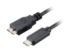 AKASA USB 3.1 typ C na mikro B adaptér 100 cm