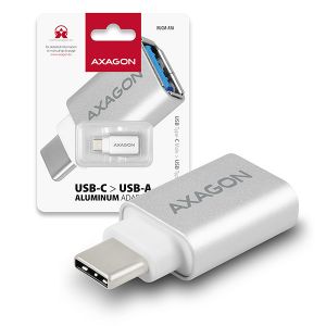 AXAGON RUCM-AFA, USB 3.0 Type-C Male > Type-A Female ALU redukce