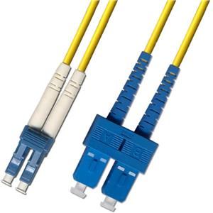 Optický patchkabel duplexní, LC-SC 9/125um SM, 15m, OS2