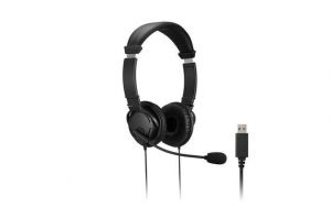 HiFi USB sluchátka s mikrofonem a tlačítky