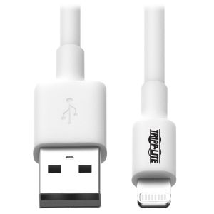 Kabel USB-A 2.0 / Lightning Synchronizace/Nabíjení, MFi Certified, Samec/Samec, bílá, 1.83