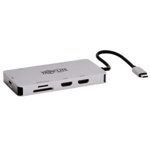 Tripplite Dokovací stanice USB-C,2x displej,4K60HzHDMI,USB 3.2 G1,USB-A,GbE,paměť.karta,10