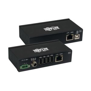 Tripplite Extender, 4-port USB 2.0 přes Cat6, ESD ochrana, PoC, průmyslový, možnost montáž