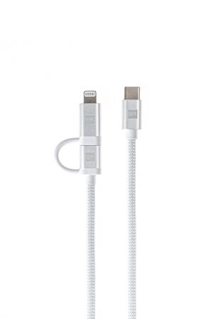 ER POWER Dual Cable USB-C C/L Mfi 200cm white