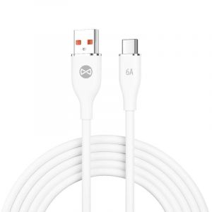 Datový kabel Forever USB/USB-C 1m 66W bílý