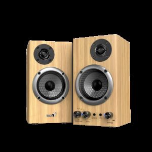 Genius reproduktory SP-HF520BT, 2.0, 20W, barva borovice, AUX/Bluetooth 5.3