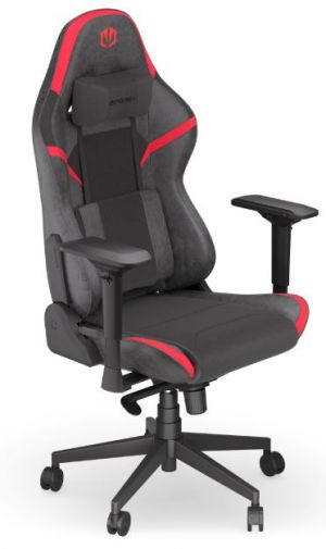 Endorfy herní židle Scrim RD/kůže + textil/červenočerná