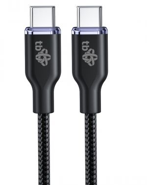 TB USB C - USB C 60W Glamour kabel 1,5m černý