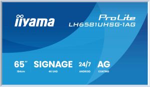 65" iiyama LH6581UHSG-1AG:VA, 4K UHD,frame