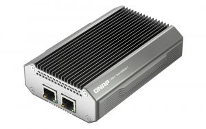 QNAP QNA-UC10G2T - adaptér USB-C 4 (podpora Thunderbolt 3 a 4) na 2x 10GbE NBASE-T(pasivní